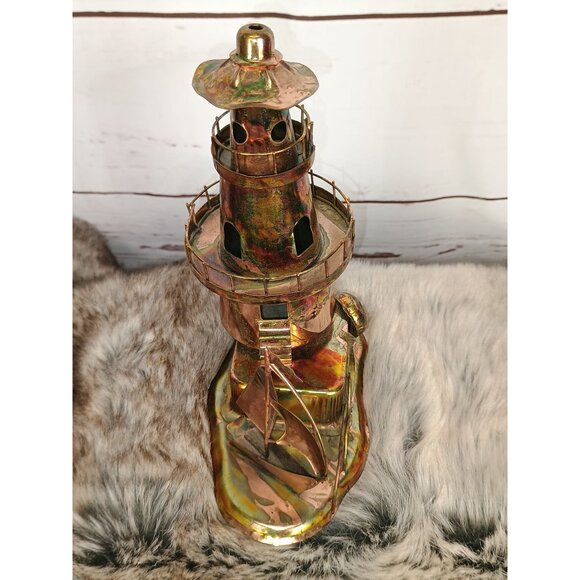 Vintage Brass Musical Lighthouse & Sailboat‎ Figurine Berkeley (Works) - Picture 4 of 5